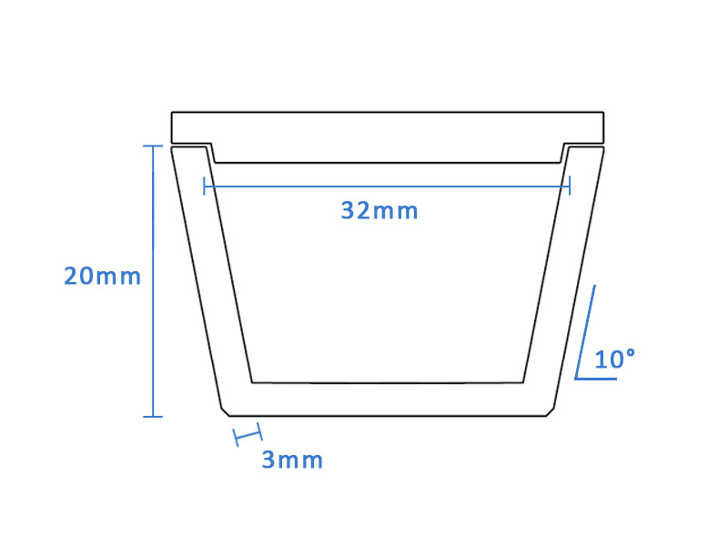 boron nitride crucible BN-TCR3220